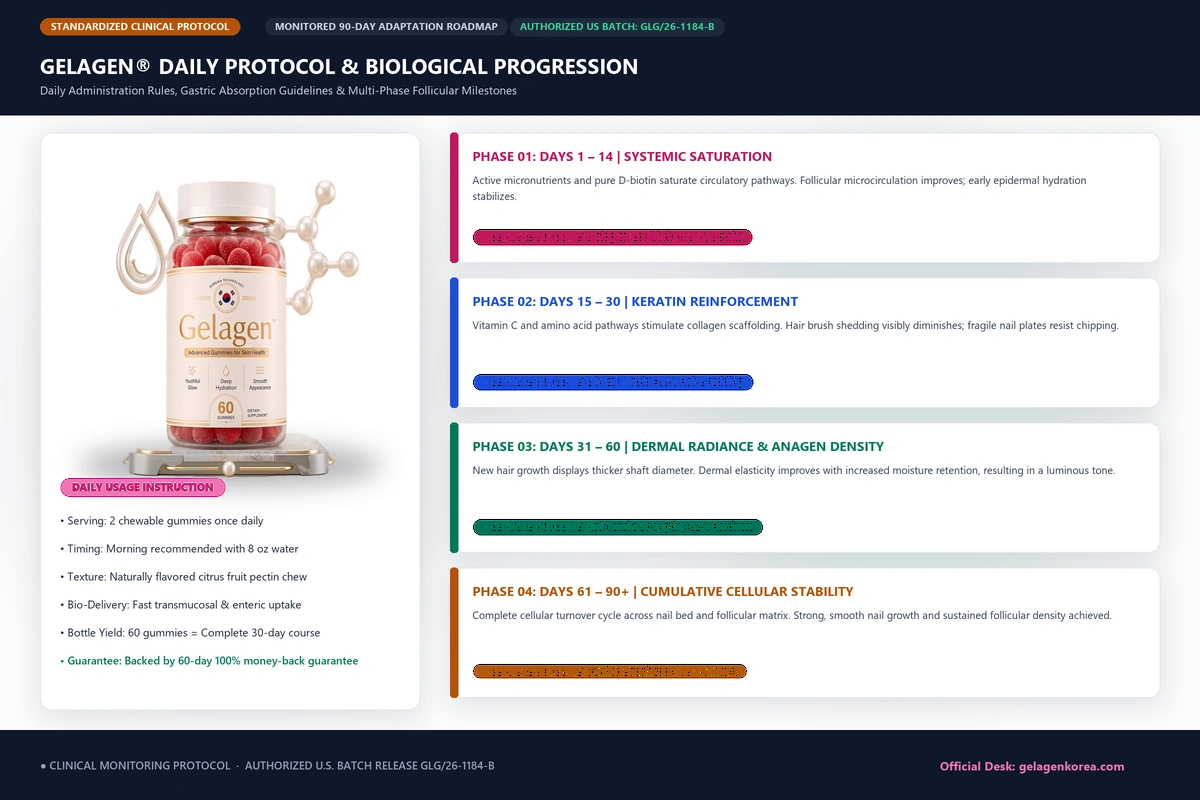 Gelagen clinical protocol and daily routine timeline