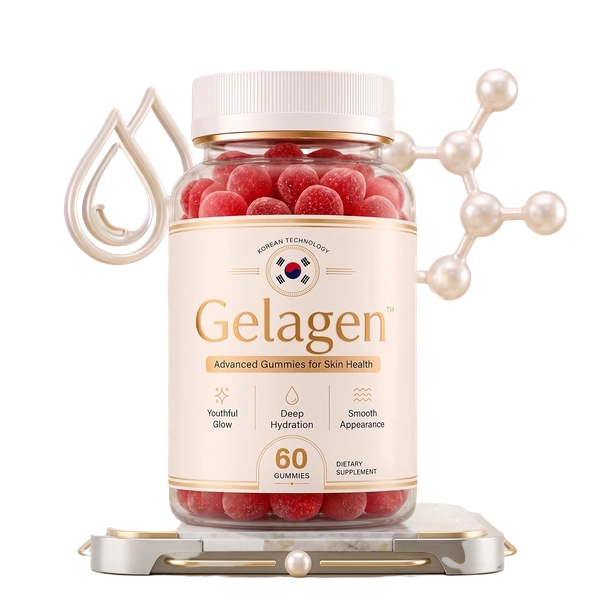 Gelagen chewable beauty gummies container